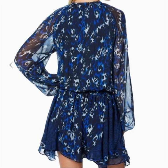 Ramy Brook Silk Animal Print Dress XS - Picture 4 of 12